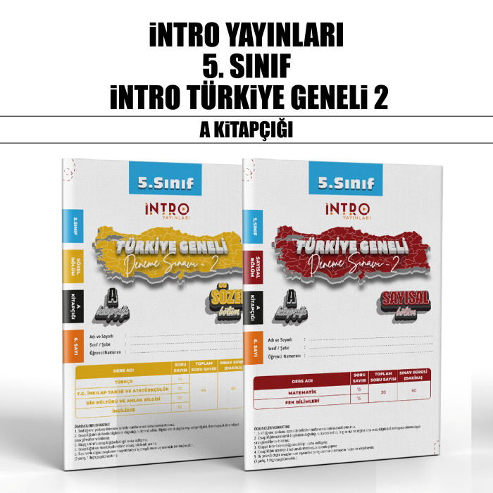 İNTRO 05.SINIF TÜRKİYE GENELİ SAY/SÖZ 4-A -25-26